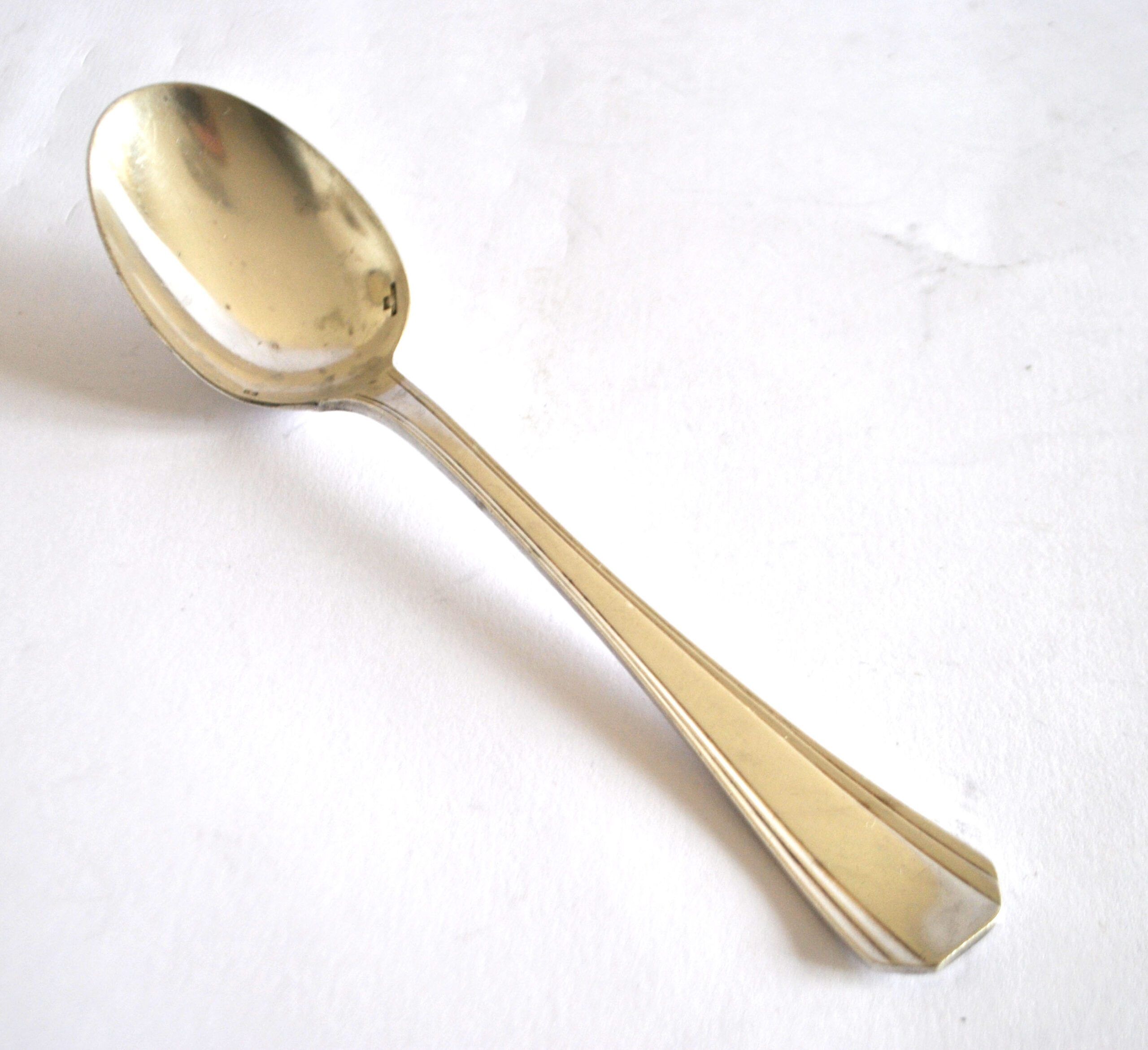 Christofle Boréal soup spoon Art Deco design Luc Lanel 1930
