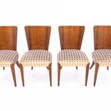 Table and set of chairs designed by J. Halabala from the 1930s, Czechoslovakia.
