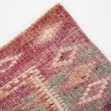 3x13 Rug For Entrway Pale Red Vintage Turkish Runner Rug, 84x394Cm