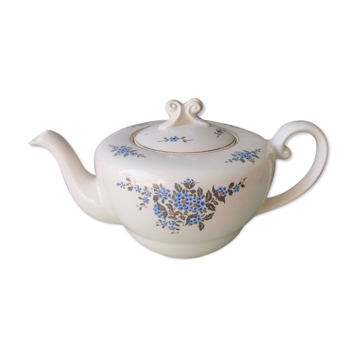 Mid-century porcelain teapot P. Regout Maastricht 1950s