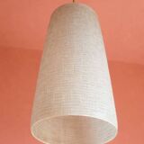 Vintage 1950 glass cylinder pendant light