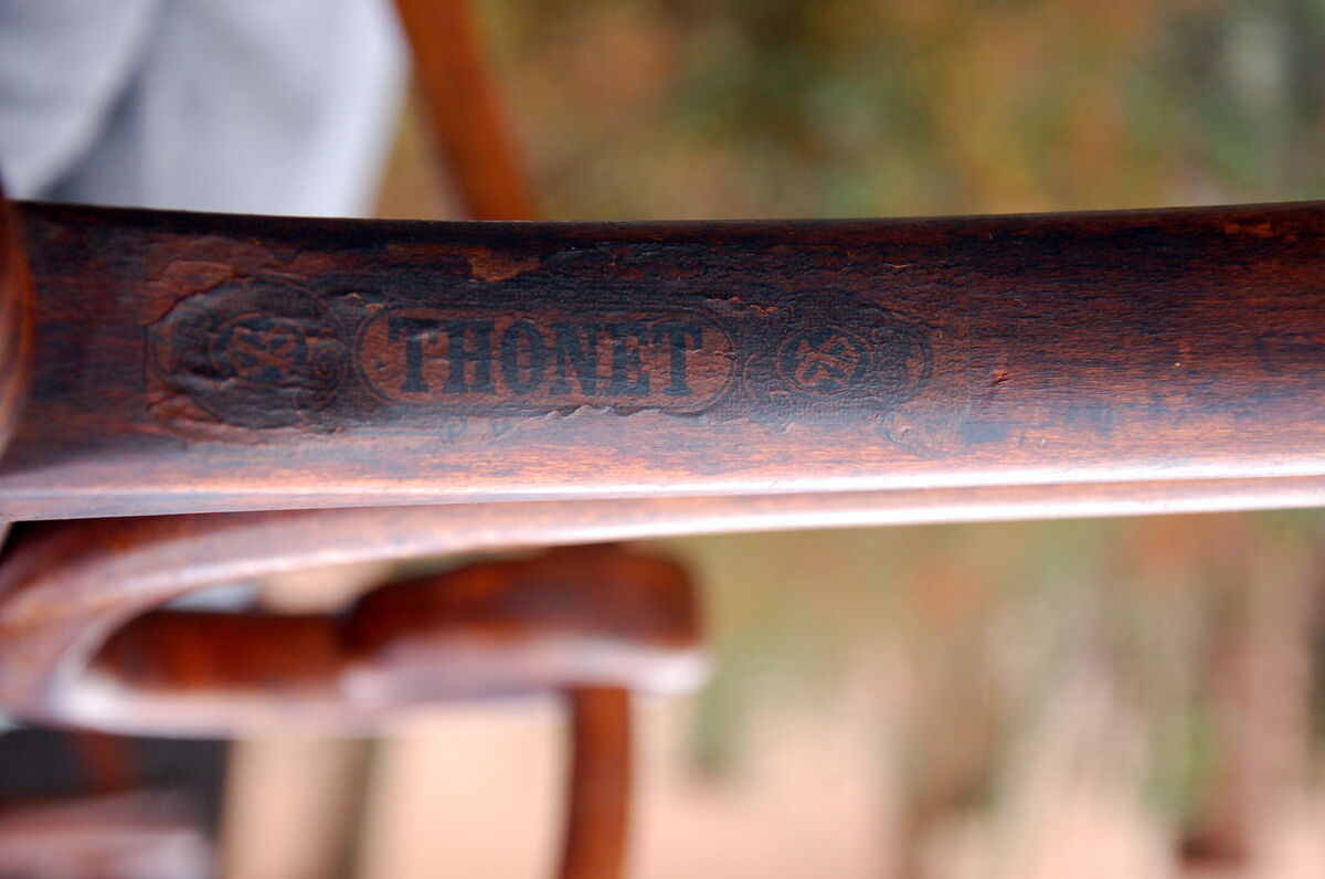 Thonet parrot coat rack in cloakroom 1900 ca