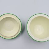 Vintage ice bucket in the shape of a green apple