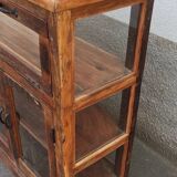 Old wooden display case