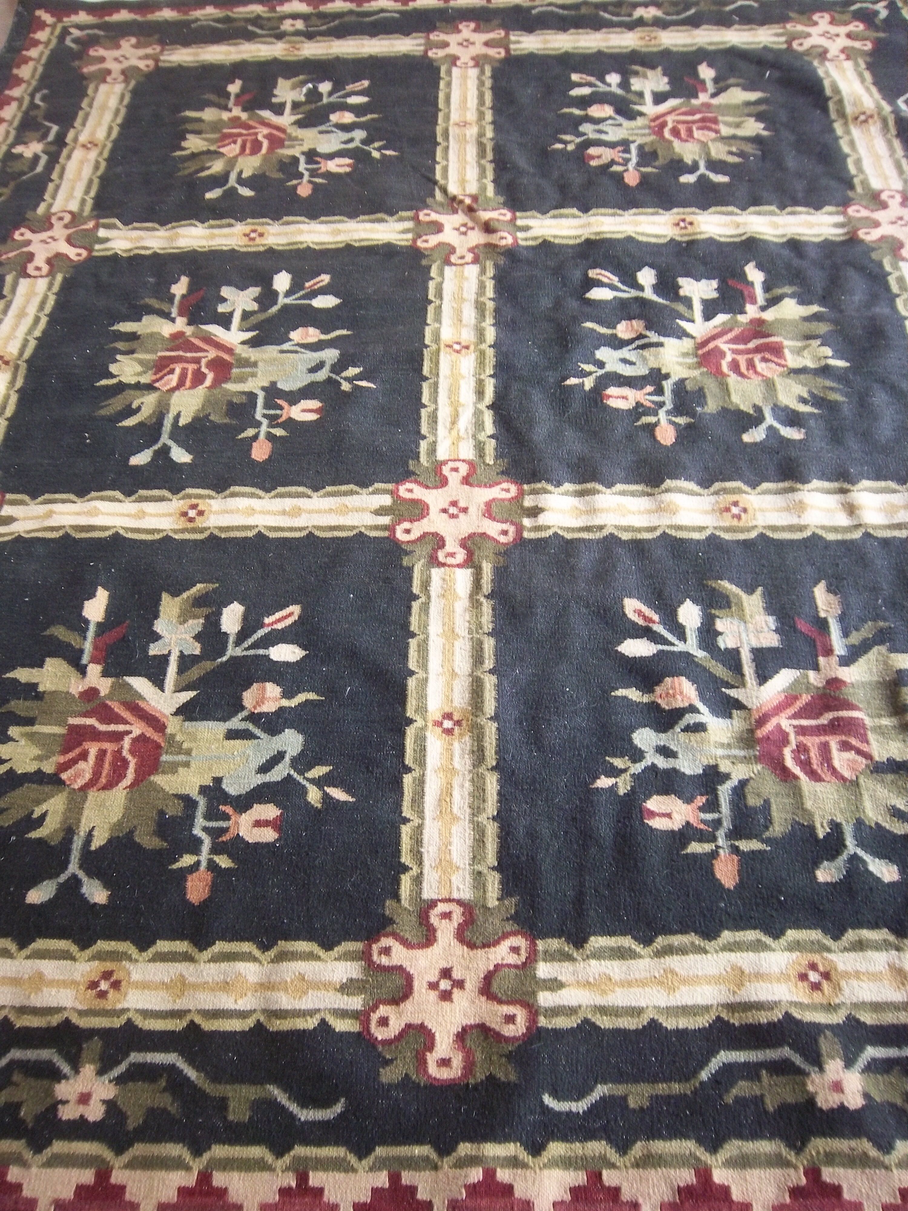 Killim wool carpet 305x260 cm