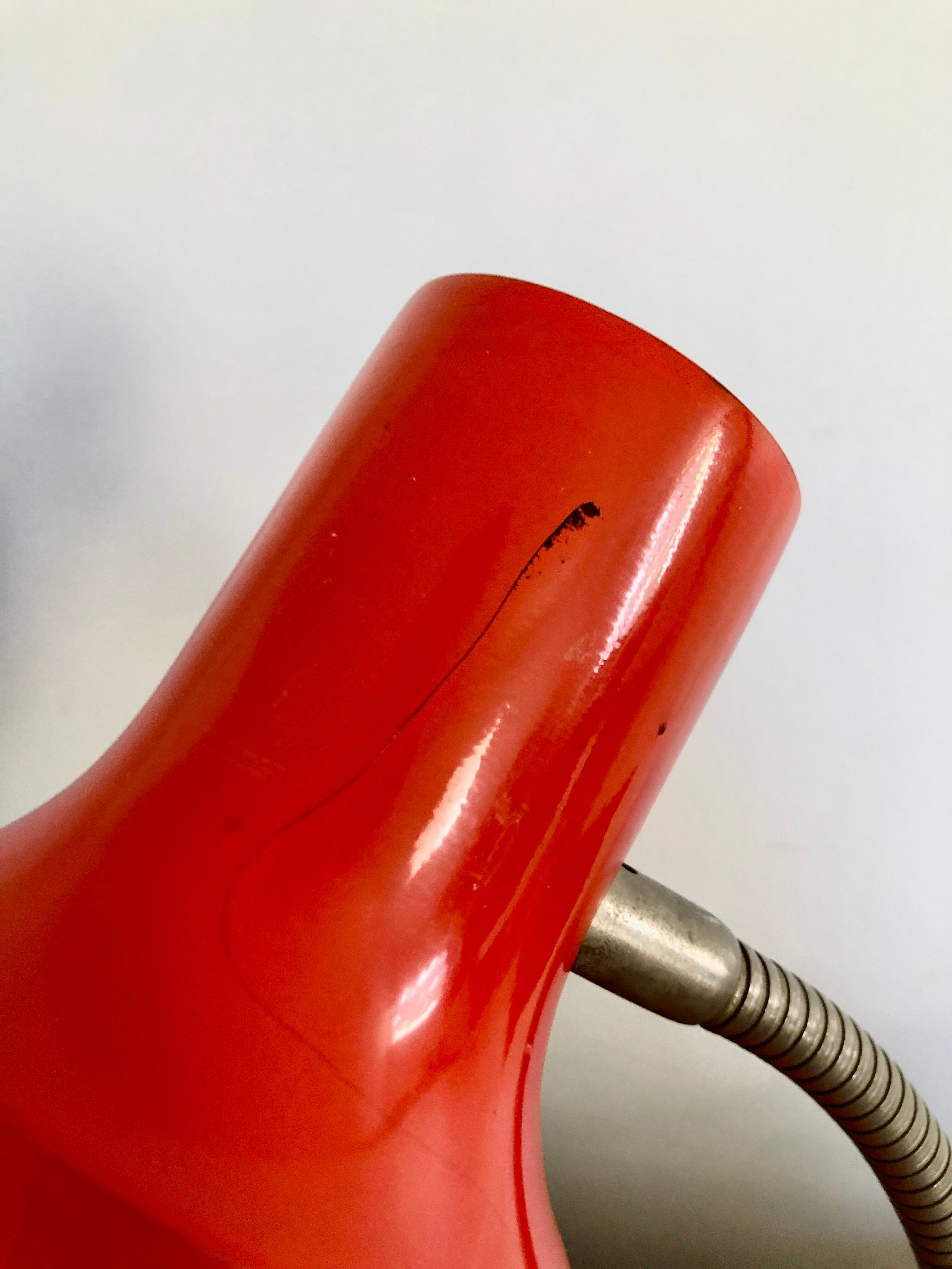 Red desk lamp 1960
