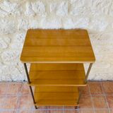 Side table with 3 vintage shelves 70s