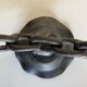 Brutalist beaten iron chain bougeoir 1970