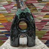 Tamegroute Vase, Handmade Ceramic Glazed Pottery, Authentic Craftsmanship