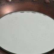 Miroir mural en cuivre fait main par Eugen Zint, milieu XXème