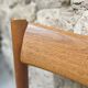 6 chaises Scandinave 1960' sangles tressées