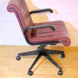 Pair of leather armchairs by Richard Sapper for Knoll