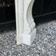 Napoleon III fireplace in white Carrara marble, circa 1880.