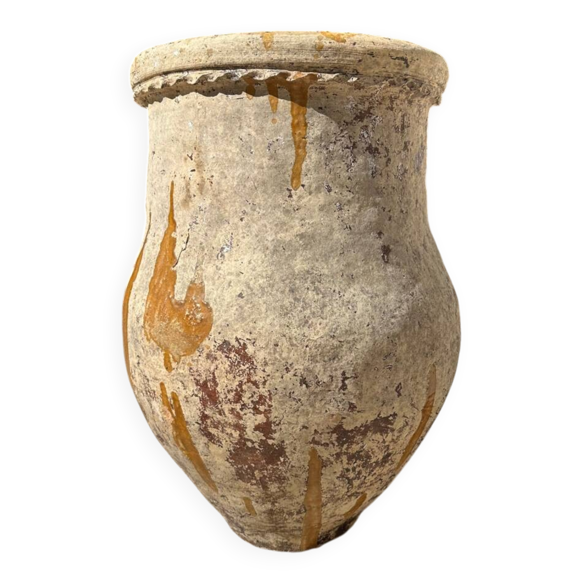 Terracotta pottery jar
