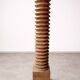 Show the carved wooden press – Decorative/industrial object