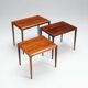 Johannes Andersen set of nesting tables in rosewood Silkeborg Denmark 1960