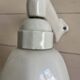Art Deco wall light in ceramic and opaline.