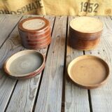 2 decorative sandstone boxes with lid