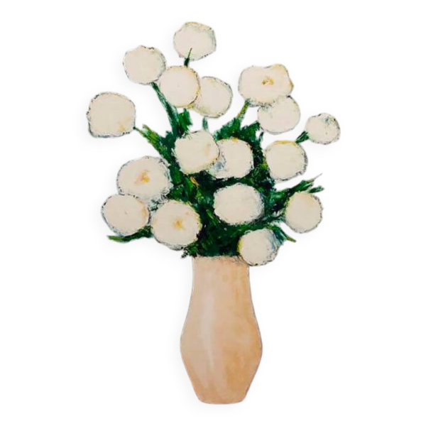 Bouquet de fleurs blanches'' par Gilbert Artaud