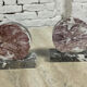 Pair of Art Deco marble bookends
