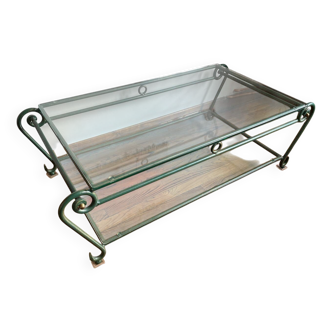 Wrought iron coffee table