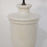 Ceramic table lamp, vintage, green lampshade