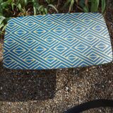 Golden brass coffee table