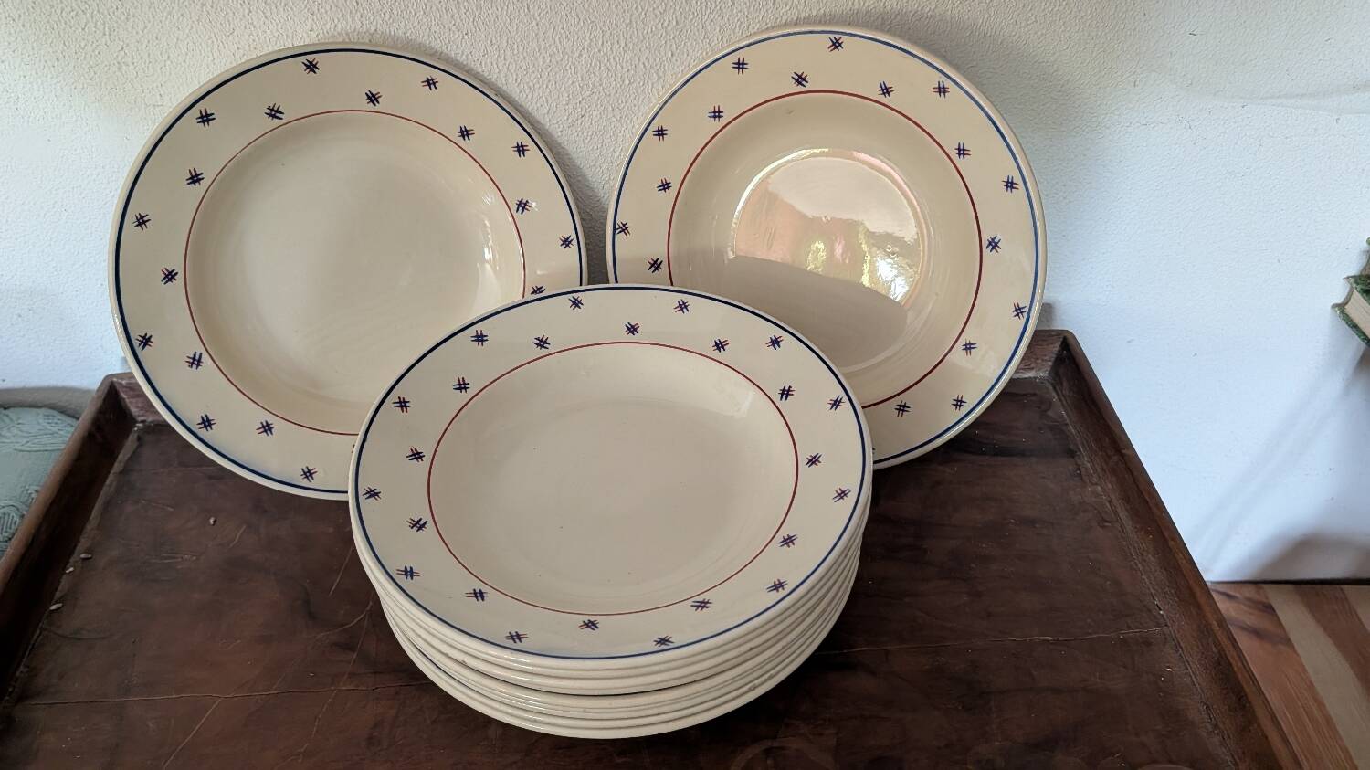 K&G Lunéville Pierre deep plates from the 1930s