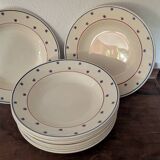 K&G Lunéville Pierre deep plates from the 1930s