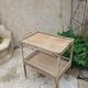 Rattan side table