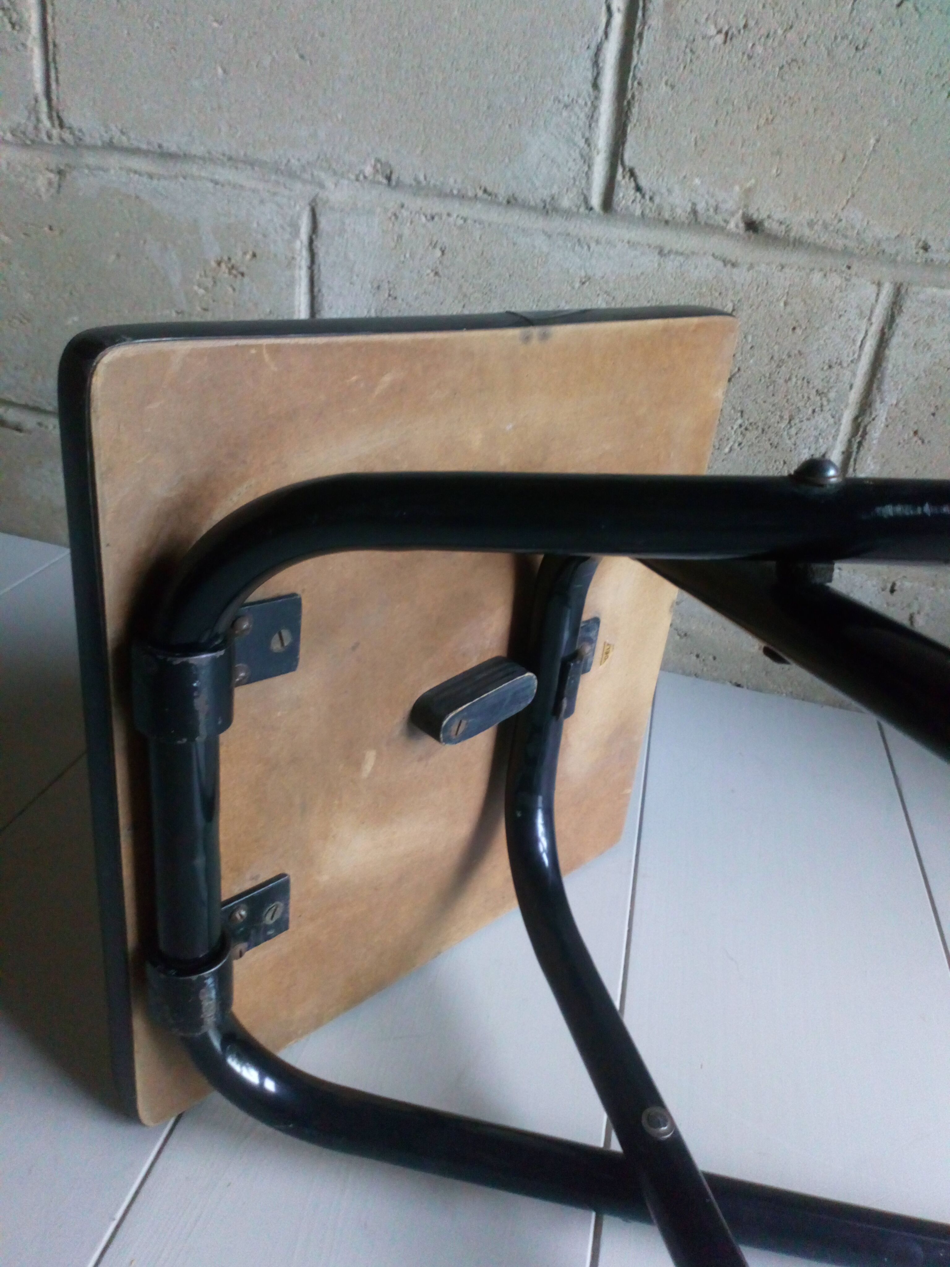 50s folding formica tabouret