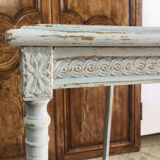 Table top white marble Louis XVI style