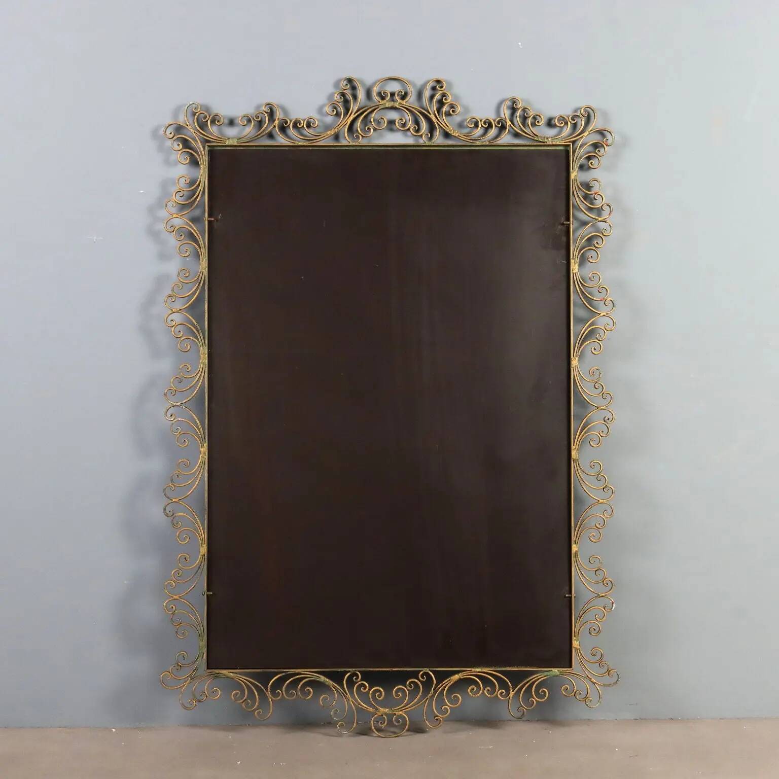 Wrought iron mirror from the 1980s.