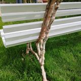 Banc de jardin avec pieds en fonte ancien
