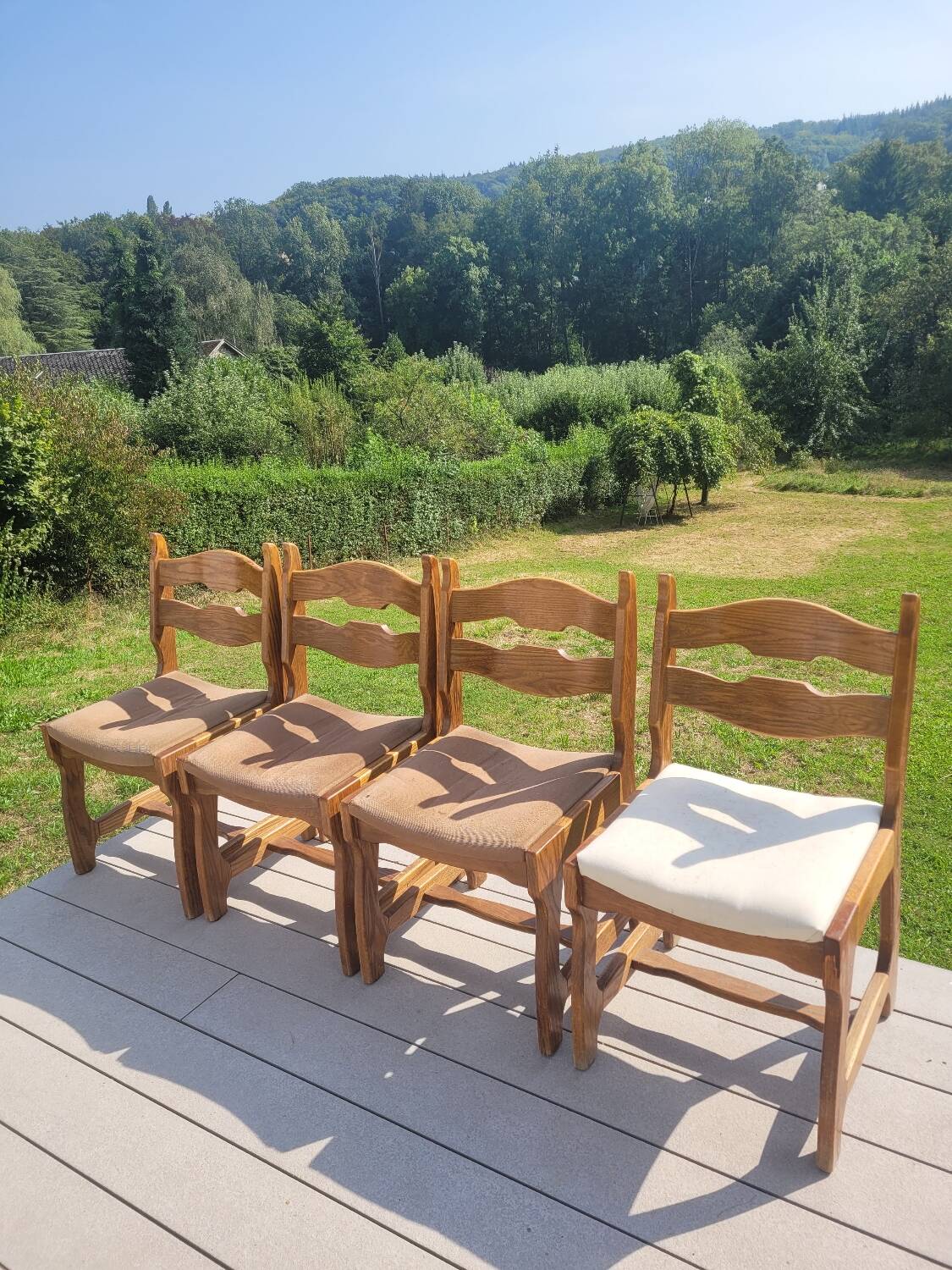 4 Guillerme and Chambron chairs
