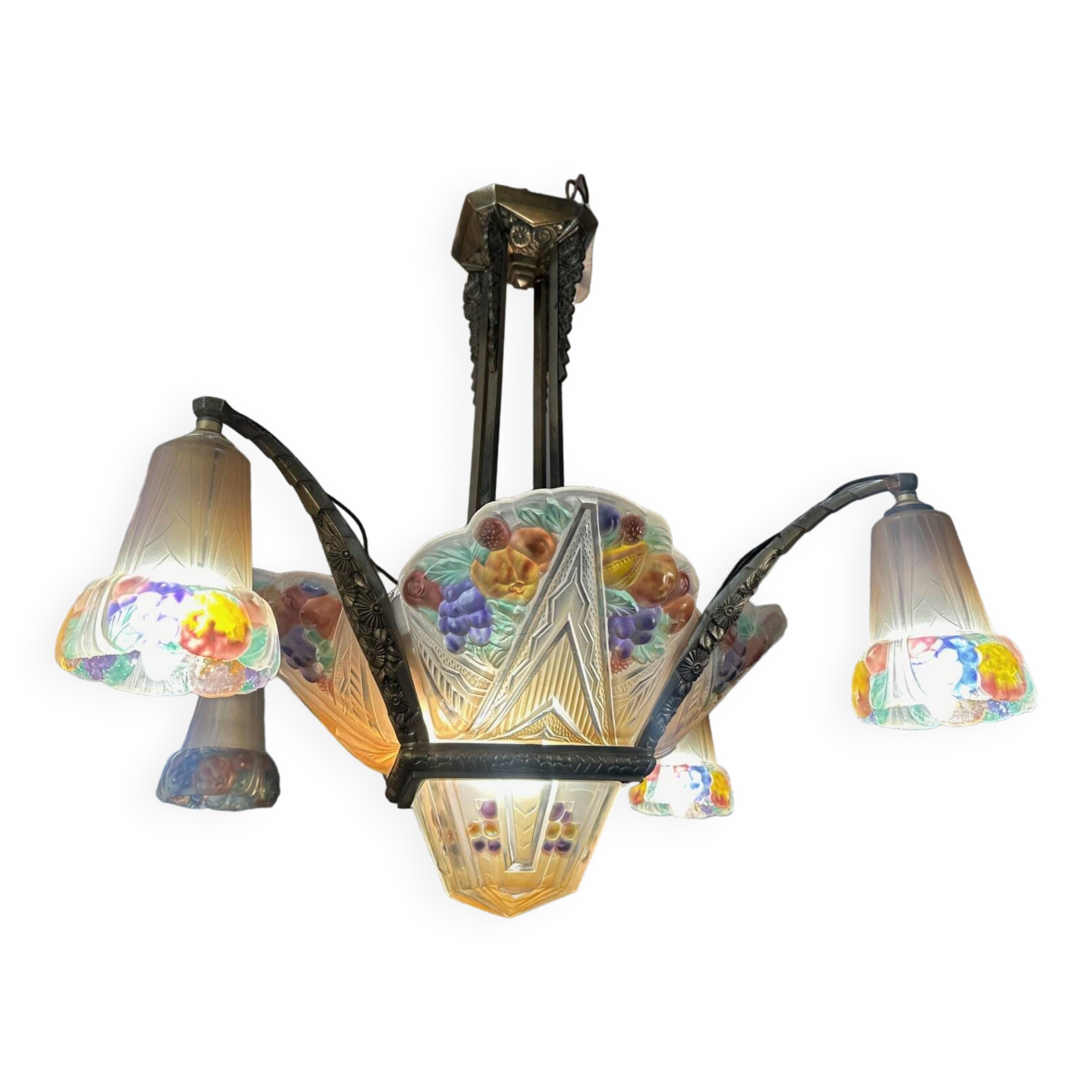 Very beautiful Art Deco chandelier.