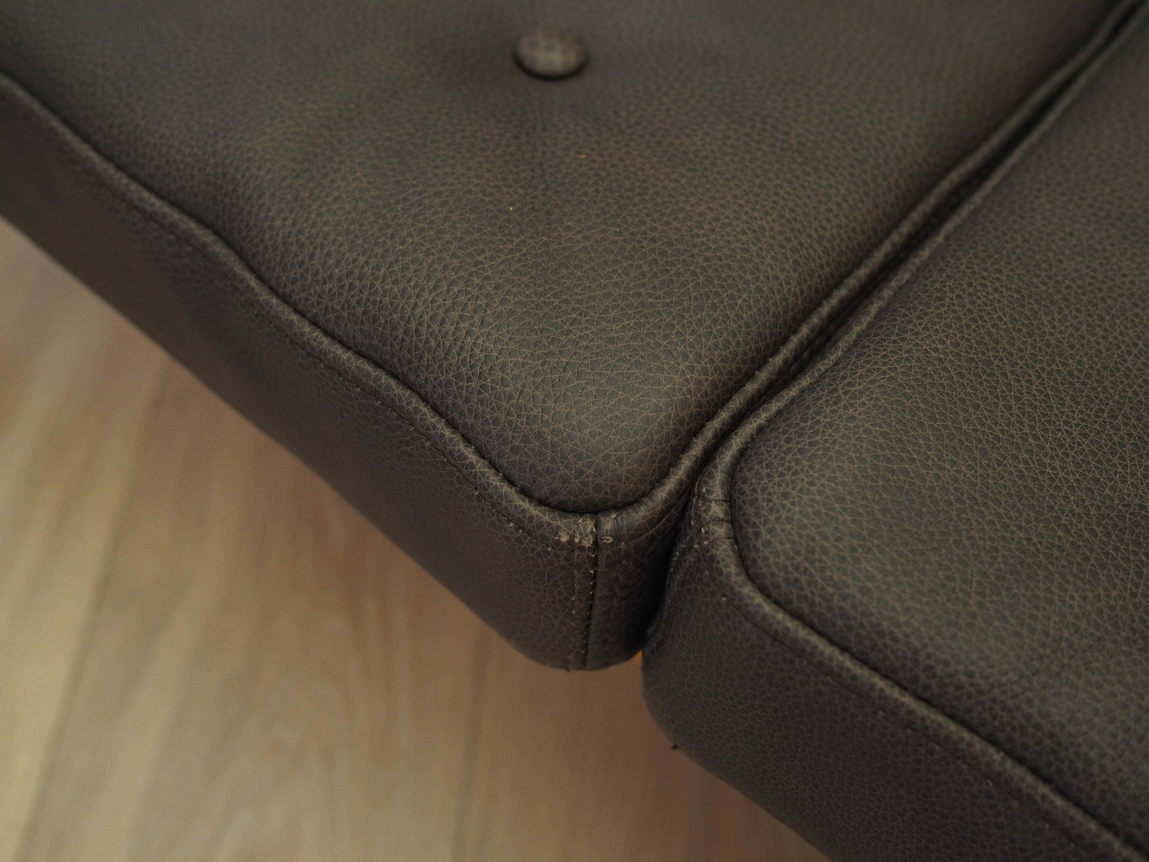 Oak leather sofa by Brockmann Petersen, Danish design 1970s