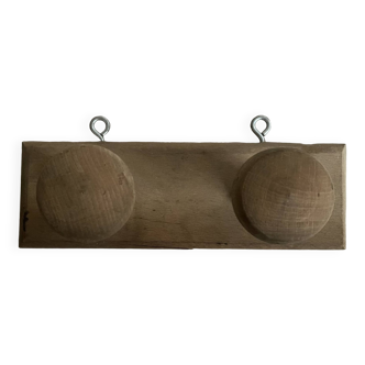 Wall coat rack, wooden coat hooks