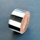 Vintage round box in mother-of-pearl and tortoiseshell-style resin - ring sizer pillbox snuff box