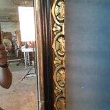 Large black and gold Napoleon III mirror 148X98