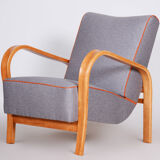 Art Deco Armchair made in 1930s Czechia. Beech. designed by Koželka and Kropáček