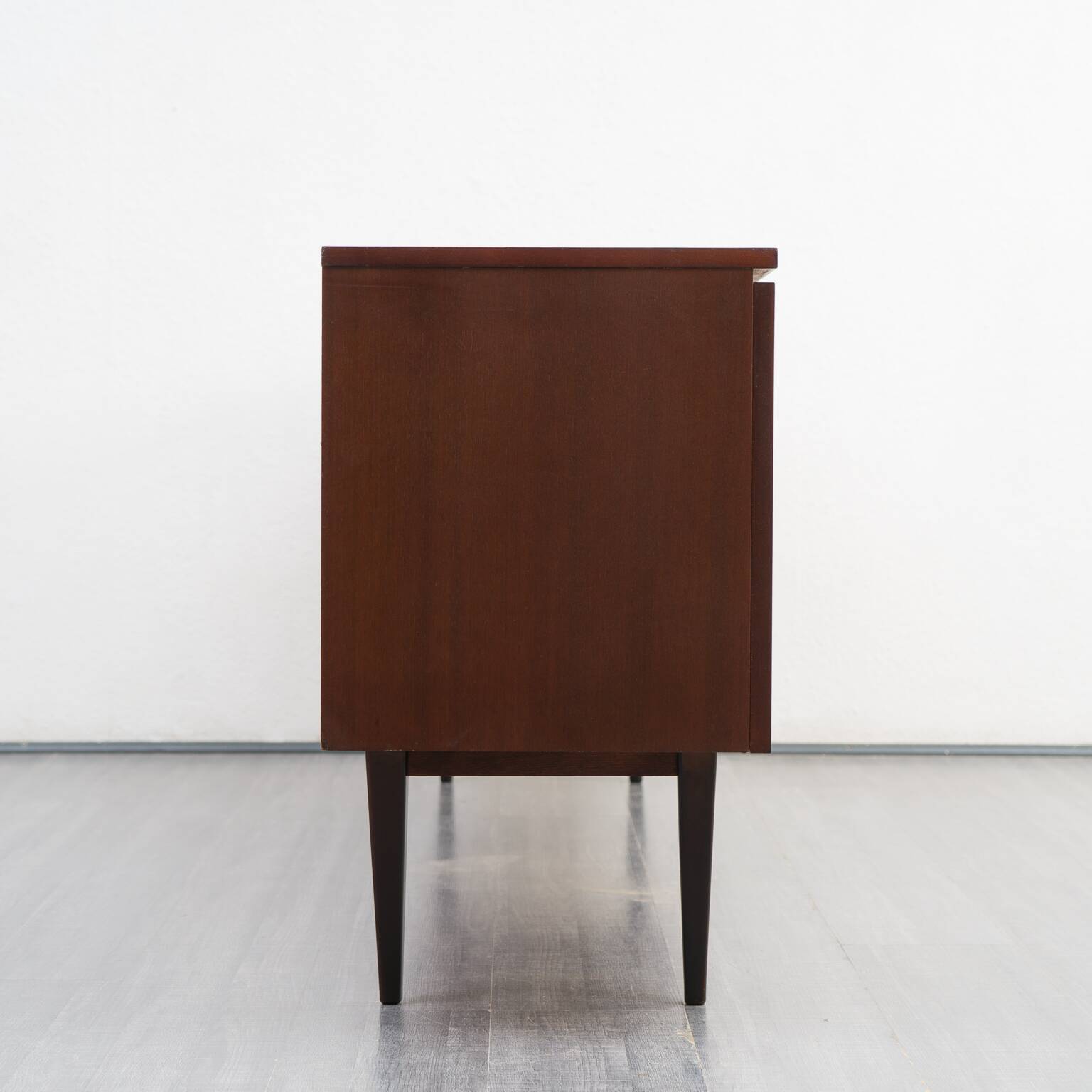 Vintage enfilade, dark walnut, restored, 220cm