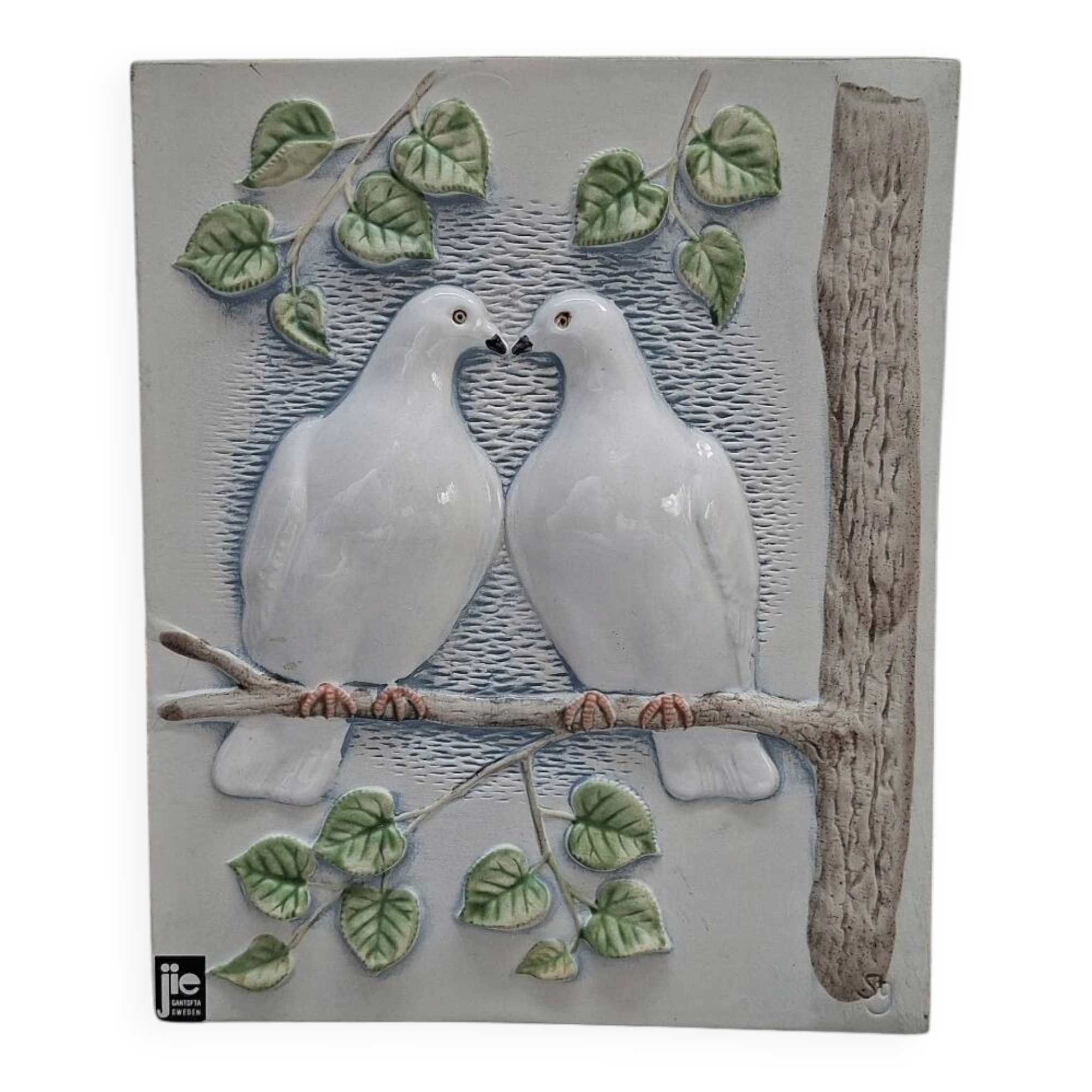 Wall plaque in ceramic JIE Gantofta, Sweden