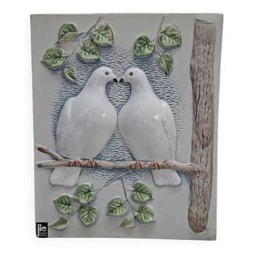 Wall plaque in ceramic JIE Gantofta, Sweden