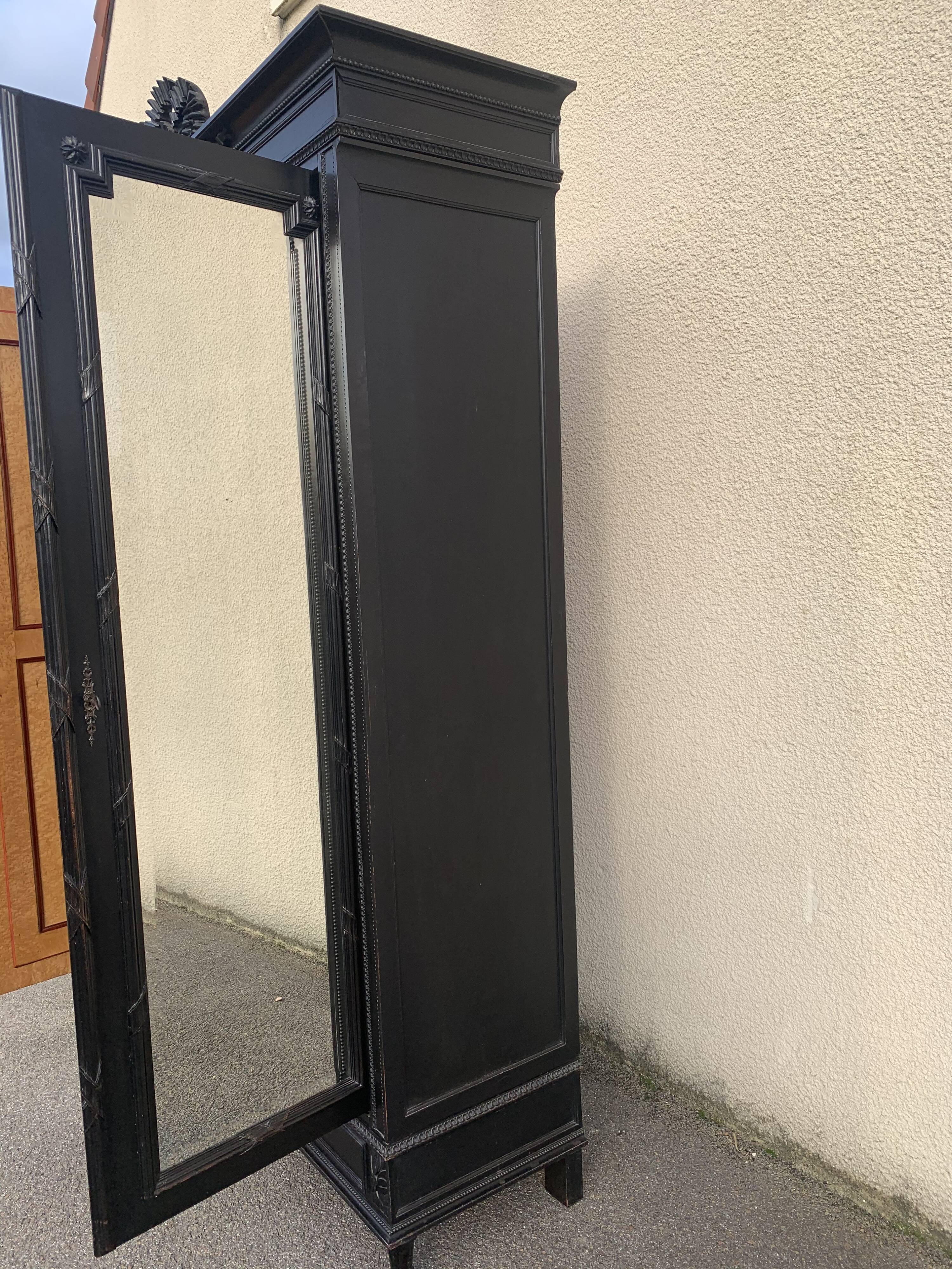 Black notary cabinet
