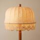 Lampadaire en bois et textile de Suède