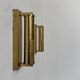 Pair of vintage modernist adjustable wall lights, brass, France 1970.