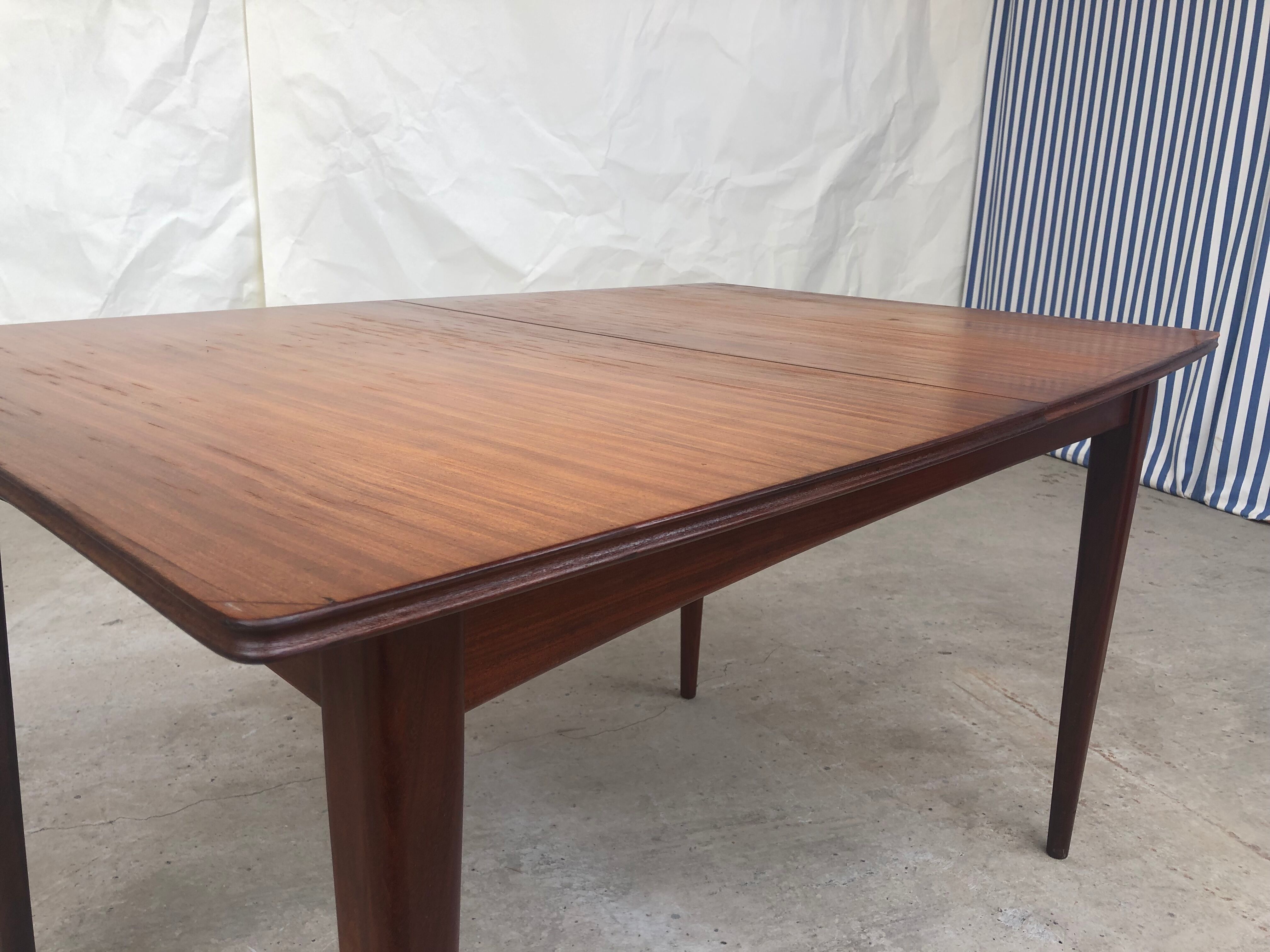 Vtg Mid Century Richard Hornby Dining Table 4 6 Seater Danish Scandi Design