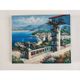 Tableau huile sur toile "Vue méditerranéenne"