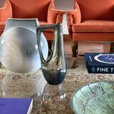 A. Cytère, modern iridescent gres vase, Rambervillers France 1950s